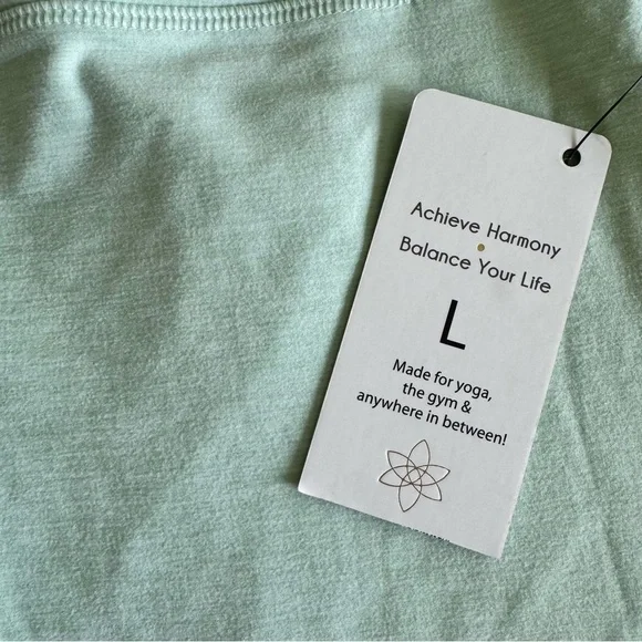 NWT Harmony Balance Light Green Leggings Size Large - Picture 5 of 5